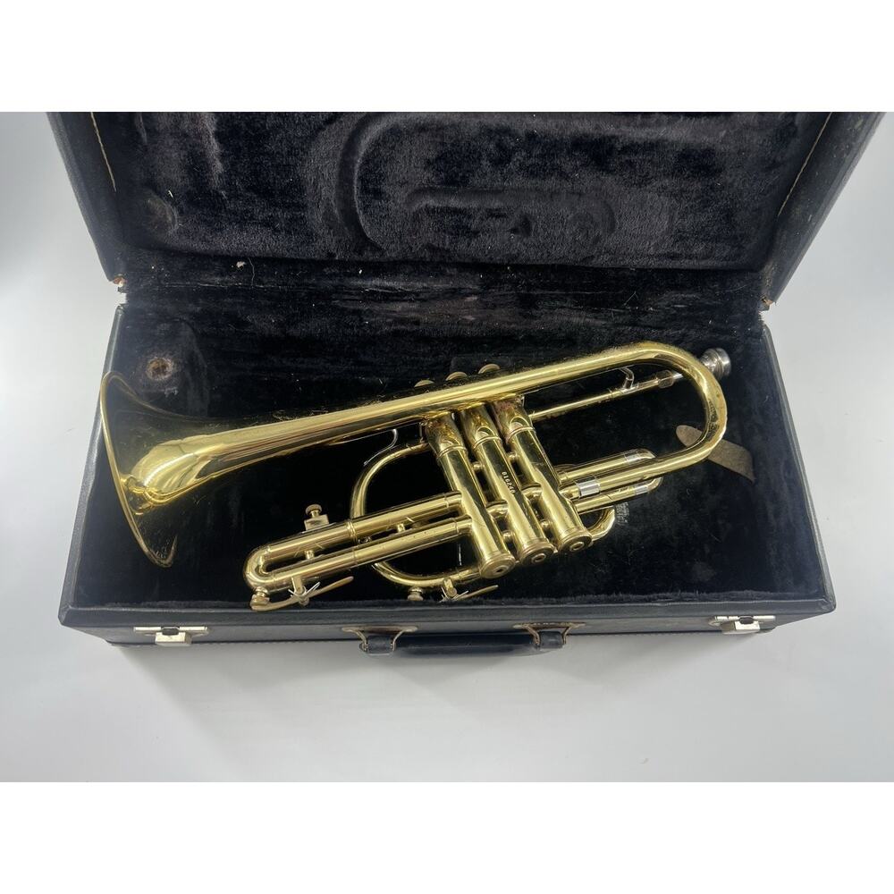 Vintage Ambassador Cornet Fullerton Collectible Mouthpiece Instrument Brass